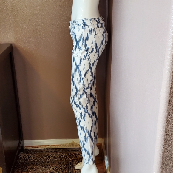 PAIGE Verdugo ultra skinny white & blue jeans 28 - Picture 2 of 7